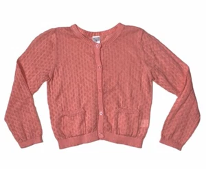Preowned- Carters Button Front Cardigan Girls (Size 5) - Picture 1 of 7