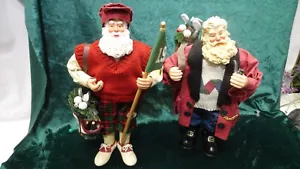 2 Golf Weihnachtsmann Golftasche Schläger Weihnachten Feiertage 10 1/2" - Bild 1 von 7