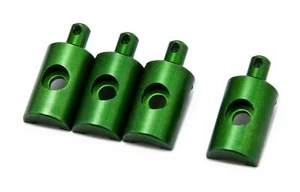 PrecisionGeek Replacement Lunchbox Aluminium Green Body Mounts 4Pcs fits Tamiya - Picture 1 of 2