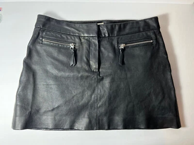 Minifalda de cuero negra Milly Foto 1 de 4