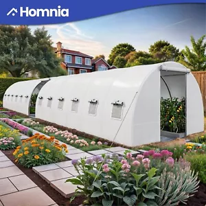 44ft Heavy Duty Greenhouse Outdoor Galvanized Steel Walk In Tunnel White House - Picture 1 of 11