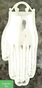 EX VOTO CUORE VOTIVO GRAZIA RICEVUTA MANO IN ARGENTO 925 CM 13.5 x 6 - Picture 1 of 1