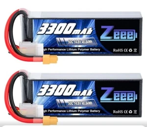 Zeee 14,8V 4S Lipo Akku 50C 3300mAh Soft Case Akku mit XT60 Stecker für... - Bild 1 von 7