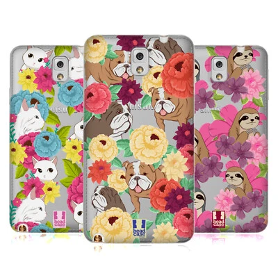 HEAD CASE FLORAL & ANIMAL PATTERN SOFT GEL CASE & WALLPAPER FOR SAMSUNG PHONES 2 - Image 1 of 4