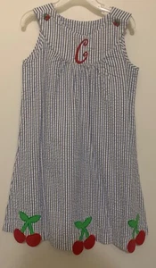 J. Khaki Girls size 5 Striped Sundress with “C” Monogram - Picture 1 of 1