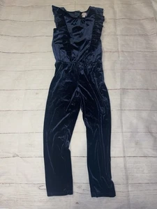 Girls Small 6/6X Cat & Jack Navy Blue Jumpsuit - Picture 1 of 3