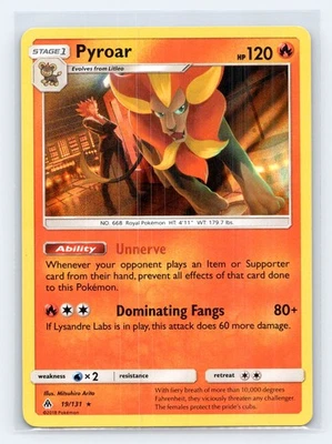 Pyroar Holo Rare SM - Forbidden Light 19/131 NM - Image 1 of 2
