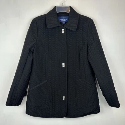 Abrigo acolchado Mackintosh New England para mujer S negro Old Money Pea cápsula clásica Foto 1 de 4