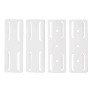 4pcs Adhesive Punch-Free Socket Holder, Power Strip Holder Fixer, White - Afbeelding 1 van 8
