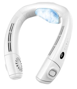 Hals Klimaanlage Ventilator mit großer Kühlplatte 3 Geschwindigkeiten / Kühlung 8000 Mah - Bild 1 von 8