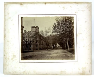 FOTO ALBÚMINA DE GRAN FORMATO TERRENOS PUNTO OESTE 1867 DEL ANTIGUO EDIFICIO CUARTEL - Imagen 1 de 4