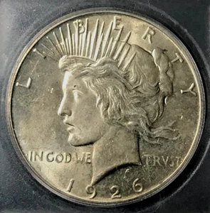 1926 Peace Silber Dollar ICG MS63 SIEHT BESSER UNTERBEWERTET - Bild 1 von 4