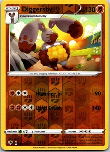 Diggersby 096/189 - SWSH03: Darkness Ablaze Reverse Holo - Imagen 1 de 2