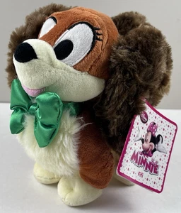 Minnie Mouse Fifi Haustier 7 Zoll Plüschhund mit grüner Schleife Disney Store Spielzeug - Bild 1 von 11
