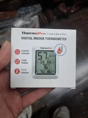 ThermoPro Digital LCD Indoor Thermometer TP50 Free Shipping - Image 1 of 2