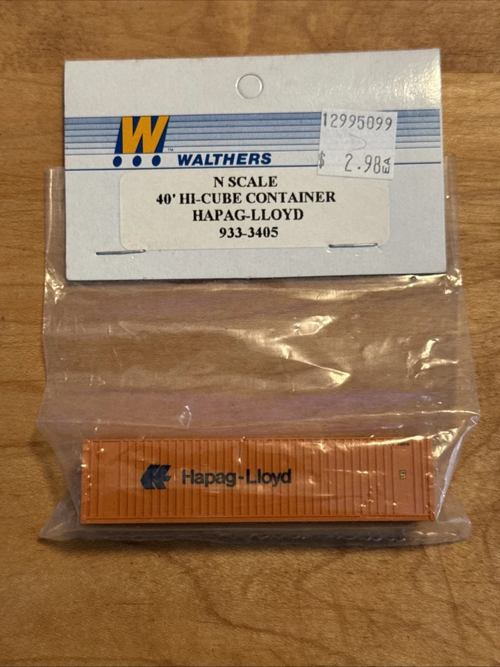 Walthers N-Scale 40' Hi-Cube Container "HAPAG-LLOYD" #933-3405 - Image 1 of 1