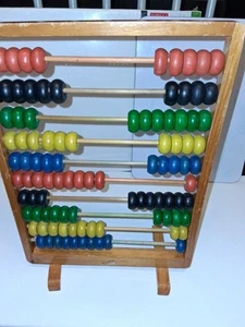 Wooden ABACUS At Least 85Years Old. Math, Addition, Counting Tool - Picture 1 of 5