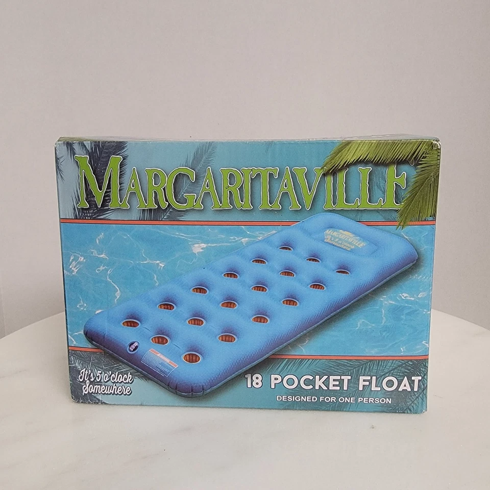 Margaritaville 18 Pocket Float It’s 5 O’clock Somewhere Pool Water Float