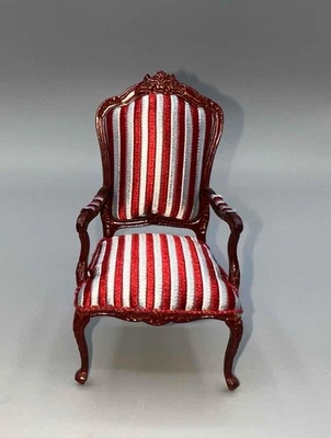 MINIATURE DOLLHOUSE 1:12 BESPAQ "PALAIS" ARMCHAIR - 4441-SSR-MH - Image 1 of 4