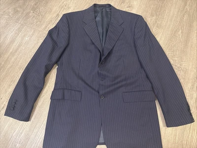 Blazer Ralph Lauren Etiqueta Púrpura Hecho en Inglaterra Rayas 100% Lana 42L Foto 1 de 4
