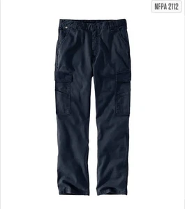 Carhartt FR Flame Resistant Rugged Flex Relaxed Fit Denim Cargo Pant Cat 2 34x36 - Picture 1 of 11
