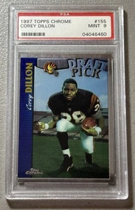 1997 Topps Chrome #155 Corey Dillon Bengals PSA 9 MINT - Picture 1 of 2