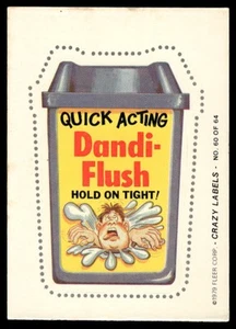 Etichette Fleer Crazy 1979 #60 Dandi-Flush - Foto 1 di 2