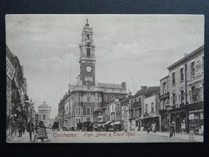 Essex Colchester HIGH STREET & TOWN HALL c1906 Postcard by Frith - Picture 1 of 4
