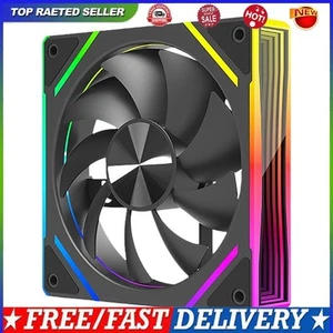 120mm PC Case Fan 4 Pin PWM Case Fan for Computer Case Cooling (Black REGULAR) - Afbeelding 1 van 10