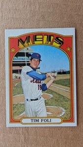 1972 Topps TIM FOLI Card #707 NEW YORK METS - Picture 1 of 2