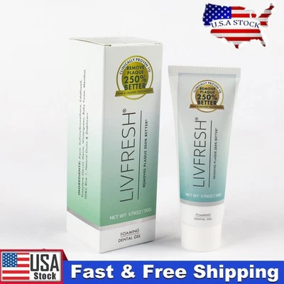 LIVFRESH Toothpaste Gel Clinically Proven to Remove Plaque 250% Better US - Image 1 of 4