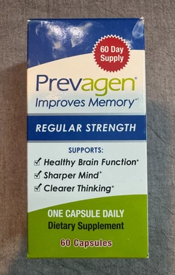 PREVAGEN Regular Strength For Your Brain 60 Capsules BRAND NEW - Image 1 of 4
