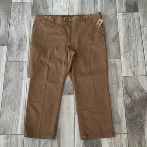 Pantalones Duluth Trading Co para Hombres 44/28 Flex Salón Caquis Marrón Bolsillos Nuevos con Etiquetas - Imagen 1 de 8