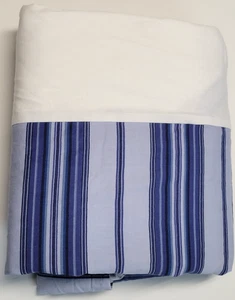 Lauren Ralph Lauren Queen Bed Skirt Blue Stripes PLS READ - Picture 1 of 15