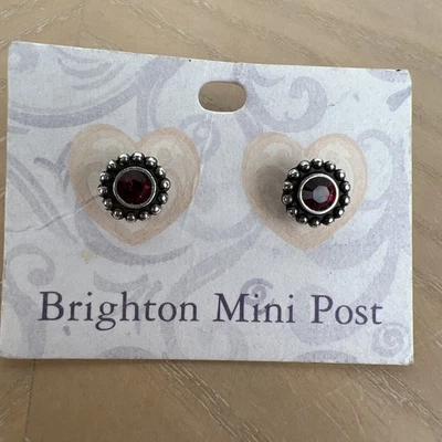 Brighton Dazzler TwinkleMini Post Earrings Red Crystals NWT - Image 1 of 3