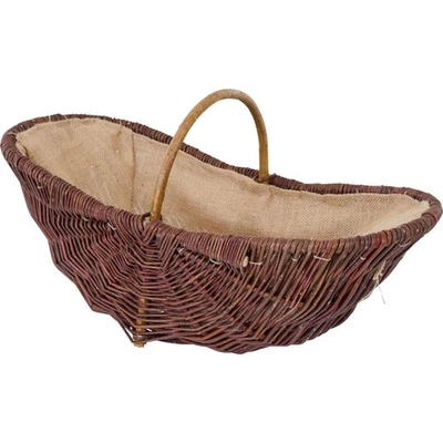 Cesto di Cimini Vettore Cestino Conservazione Decorativo Con Iuta Ovale 55×29×24 - Immagine 1 di 4