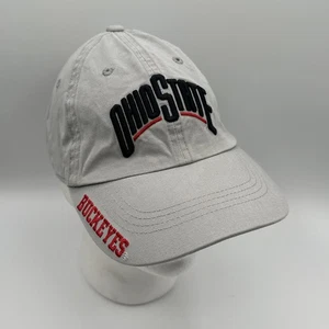 Ohio State Buckeyes Strap back Embroidered Adjustable Baseball Hat Cap Gray OSU - Picture 1 of 18