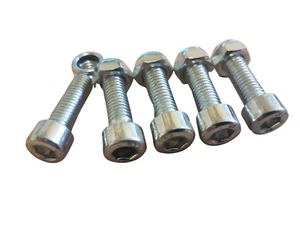 NU185 SET OF 5 X 8MM X 25MM ALAN KEY HEAD BOLTS MINI MOTO MINI DIRT BIKE - Picture 1 of 1