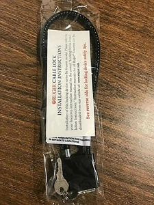 Ruger Cable Lock Rifle Pistol Saftety Gun Lock Black Padlock New in the Package - Picture 1 of 5