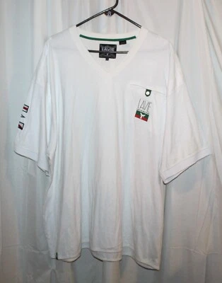 Camisa elástica Lavie® The Life in French? manga corta cuello en V con bolsillo - talla 4XL Foto 1 de 4