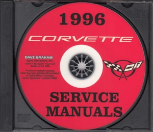 1996 Corvette Servicio Manual On Cd-Rom Chevrolet Preliminary Reparar Shop Chevy - Imagen 1 de 2