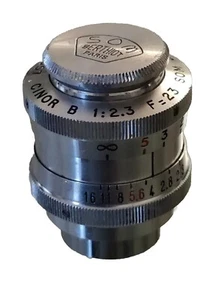 Som Berthiot Cinor B 1:2.3 F= 23 Old Lens No. 66357 Paillard Bolex - Picture 1 of 13