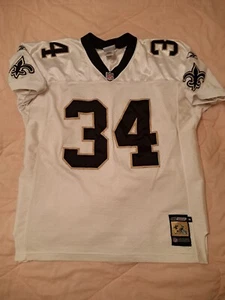 Authentic Ricky Williams New Orleans Saints Reebok Helmet Tag Jersey Size 48 NFL - Picture 1 of 10
