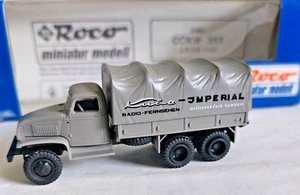 Roco Miniatures RARE spécial 1677 CCKW GM camion Impérial 1/87 HO - Photo 1 sur 4