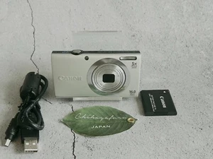 Canon PowerShot A2400 HD 16.0MP LCD Digital Camera. WORKS Silver Fast Shipping - Picture 1 of 8