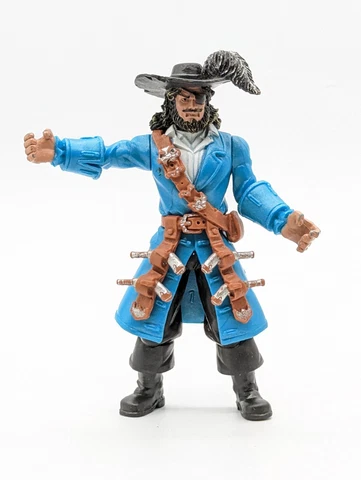 CHAP MEI HK DESIGNS TRUE HEROES 3.75” LOOSE TOY Figure BLUE PIRATE CAPTAIN Cover