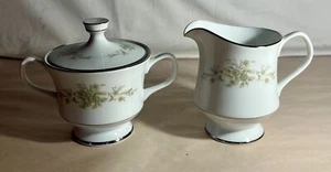 Sango Mandarin Creamer And Sugar With Lid - Picture 1 of 2