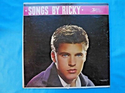 VINTAGE LP RECORD ~"SONGS BY RICKY" RICKY NELSON CAT #LP9082 1950'S IMPERIAL HF - Image 1 of 4