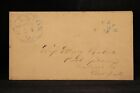 Michigan: Clinton 1850S Stampless Cover, Blue Cds & Paid 3 In Arc, Lenawee Co