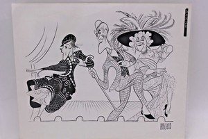 AL HIRSCHFELD STAR 1968 CARTOON CARD